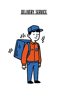 전신 남자 가방 일러스트 한명 성인 택배기사 낙서 배송 택배 캡모자 성인남자한명만 일러캐릭터 AI파일 캐릭터 모자_잡화 1 잡화 사람 운송업 배달원 남자한명만 성인남자만 파일형식 벡터