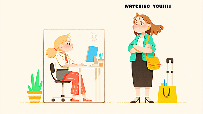 전신 PSD 여자 화분 벽 의자 일러스트 유리 앉기 성인 두명 사무실 쇼핑백 팔짱 모니터 직장인 상사 책상 감시 다방 베이지색 성인여자만 국내일러스트 직업 컬러 가구 가방 비즈니스 모션 재질 사람 컴퓨터 여자만 성인만 파일형식