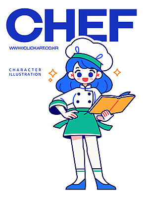 전신 여자 허리손 일러스트 직업캐릭터 요리사모자 한명 미소 들기 성인 책 파란색 반짝임 요리사 앞치마 레시피 성인여자한명만 일러캐릭터 AI파일 직업 캐릭터 모자_잡화 1 컬러 포즈 모션 표정 사람 여자한명만 성인여자만 파일형식 벡터