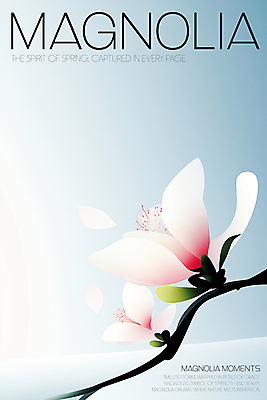 PSD 일러스트 봄꽃 추상 사람없음 파란색 빛 나뭇가지 분위기 우아함 목련 국내일러스트 나무 꽃 컬러 컨셉 무늬 봄 파일형식