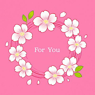 JPG 꽃잎 분홍색 잎 일러스트 색연필 사람없음 화환 벚꽃 감성 원형프레임 꽃프레임 국내일러스트 AI일러스트 AI콘텐츠 식물 꽃 컬러 컨셉 학용품 프레임 원형 파일형식