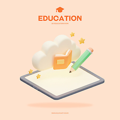 PSD 아이콘 교육 별 분홍색 학사모 사람없음 책 3D아이콘 태블릿 연필 3D 구름모양 편집3D 자연요소 모양 모자_잡화 컬러 졸업 학용품 전자제품 스마트기기 필기구 디지털합성 파일형식 구름_자연
