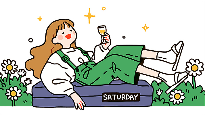 전신 여자 여유 꽃밭 술잔 일러스트 한명 미소 들기 성인 반짝임 눕기 주말 토요일 성인여자한명만 국내일러스트 AI파일 1 꽃 감정 모션 잔 표정 사람 요일 여자한명만 성인여자만 파일형식 벡터