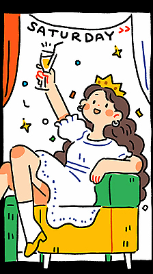 여자 여유 술잔 일러스트 왕관 한명 미소 들기 앉기 성인 반짝임 파티 꽃가루 주말 토요일 성인여자한명만 국내일러스트 AI파일 1 감정 모션 잔 표정 사람 이벤트 가루 요일 여자한명만 성인여자만 파일형식 벡터