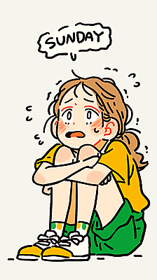 전신 여자 일러스트 한명 성인 무서움 주말 일요일 웅크림 떨림 성인여자한명만 국내일러스트 AI파일 1 감정 모션 사람 요일 여자한명만 성인여자만 파일형식 벡터