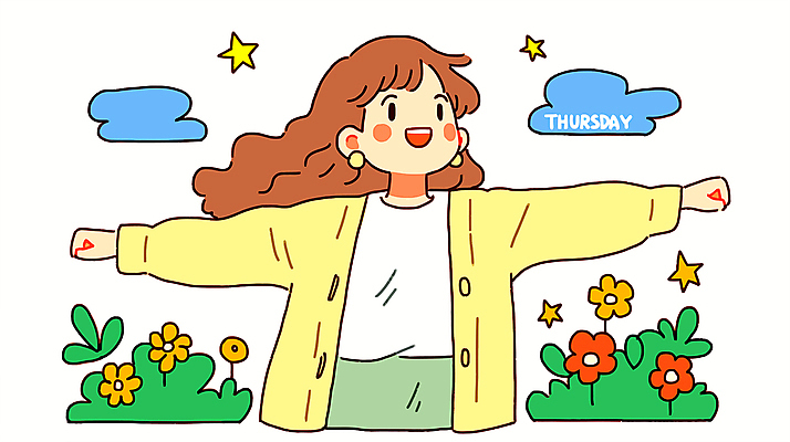 여자 행복 별 꽃밭 일러스트 한명 미소 상반신 성인 손들기 목요일 성인여자한명만 국내일러스트 AI파일 자연요소 1 꽃 감정 모션 표정 사람 요일 여자한명만 성인여자만 파일형식 벡터