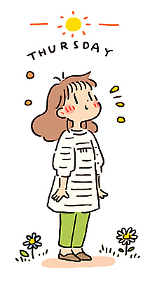 전신 여자 꽃 행복 일러스트 한명 서기 미소 성인 목요일 성인여자한명만 국내일러스트 AI파일 식물 1 감정 모션 표정 사람 요일 여자한명만 성인여자만 파일형식 벡터