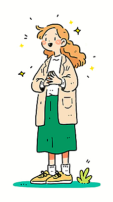 전신 여자 행복 일러스트 한명 미소 성인 반짝임 손모으기 목요일 성인여자한명만 국내일러스트 AI파일 1 감정 모션 표정 사람 손짓 요일 여자한명만 성인여자만 파일형식 벡터