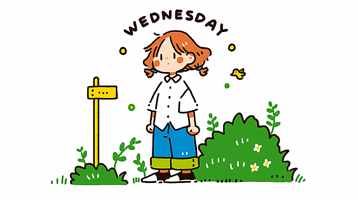 전신 여자 일러스트 한명 미소 성인 평화 표지판 풀 수요일 성인여자한명만 국내일러스트 AI파일 식물 1 컨셉 알림판 표정 사람 요일 여자한명만 성인여자만 파일형식 벡터