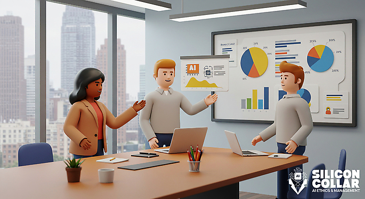 PSD 편집이미지 여자 남자 화분 의자 회의 그래프 미래 성인 세명 노트북 사무실 3D 손들기 도시 직장인 책상 연필꽂이 화이트보드 빌딩숲 첨단기계 홀로그램 성인만 AI_인공지능 편집3D 직업 가구 컨셉 비즈니스 모션 문구용품 사람 빌딩 전자제품 기계 디지털합성 파일형식