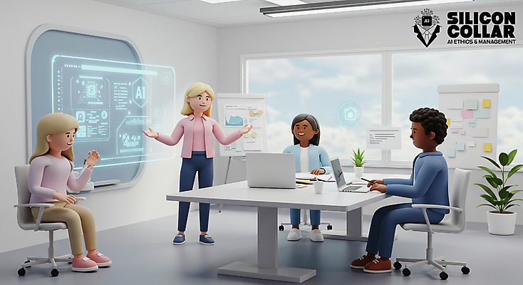 전신 PSD 편집이미지 여자 남자 의자 창문 회의 미래 앉기 여러명 성인 노트북 사무실 3D 손들기 책상 첨단기계 홀로그램 성인만 AI_인공지능 편집3D 가구 다수 컨셉 비즈니스 모션 사람 전자제품 기계 디지털합성 파일형식