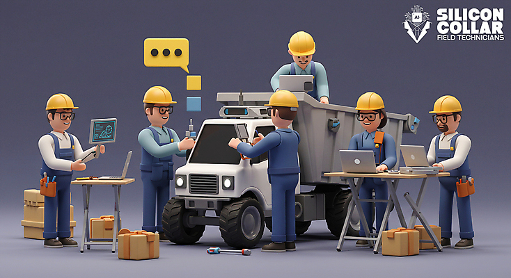 전신 PSD 편집이미지 여자 남자 말풍선 미래 고글 작업복 들기 여러명 성인 노트북 태블릿 3D 트럭 엔지니어 안전모 종이상자 책상 첨단기계 성인만 AI_인공지능 편집3D 옷 가구 다수 컨셉 모션 자동차 사람 전자제품 스마트기기 상자 기계 기술자 헬멧 안전장비 디지털합성 파일형식