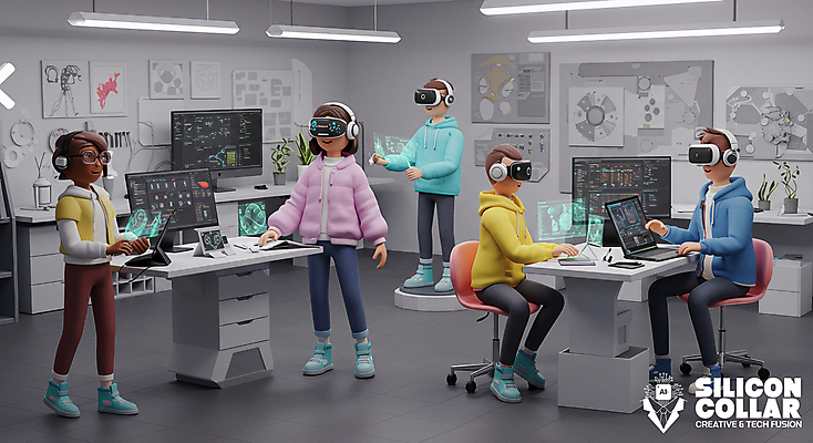 전신 PSD 편집이미지 여자 남자 의자 미래 앉기 여러명 성인 노트북 사무실 3D 모니터 직장인 책상 첨단기계 홀로그램 성인만 VR기기 AI_인공지능 편집3D 직업 가구 다수 컨셉 비즈니스 모션 사람 전자제품 컴퓨터 기계 디지털합성 가상현실 파일형식