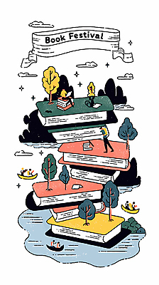 나무 구름 디자인 남자 예술 일러스트 상상 앉기 여러명 성인 책 물 반짝임 라벨 걷기 나룻배 북페스티벌 성인남자만 국내일러스트 AI파일 자연요소 식물 다수 배_교통 모션 프레임 사람 축제 남자만 성인만 파일형식 벡터