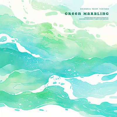 PSD 디자인 물결 예술 백그라운드 곡선 일러스트 추상 수채화 사람없음 초록색 번짐 그라데이션 마블링 국내일러스트 선 컬러 무늬 파일형식 효과