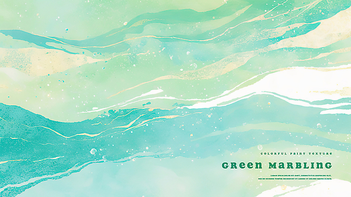 PSD 디자인 물결 예술 백그라운드 곡선 일러스트 추상 수채화 사람없음 초록색 번짐 그라데이션 마블링 국내일러스트 선 컬러 무늬 파일형식 효과