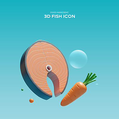 PSD 아이콘 사람없음 파란색 3D아이콘 3D 당근 물방울 신선 해산물 연어 엘리먼트 편집3D 컬러 뿌리채소 어류 디지털합성 파일형식