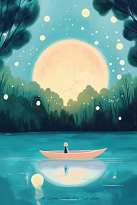 JPG 나무 여자 호수 야경 일러스트 자연 밤하늘 한명 성인 빛 반사 고요 봄풍경 보름달 달빛 감성 선박 몽환 성인여자한명만 국내일러스트 AI일러스트 AI콘텐츠 식물 1 컨셉 수상교통 하늘 사람 풍경 봄 달 야간 생태계 여자한명만 성인여자만 파일형식 풍경_경치