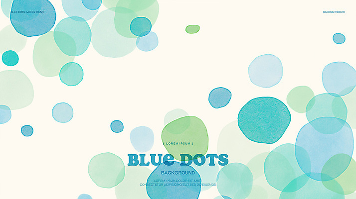 PSD 백그라운드 일러스트 수채화 사람없음 파란색 물방울무늬 겹침 국내일러스트 컬러 무늬 파일형식