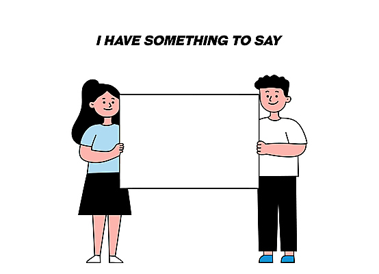 전신 여자 남자 종이 일러스트 미소 들기 성인 두명 성인만 카피스페이스 국내일러스트 AI파일 모션 표정 사람 공백 파일형식 벡터