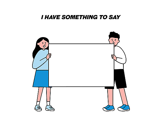 전신 여자 남자 종이 일러스트 미소 들기 성인 두명 성인만 카피스페이스 국내일러스트 AI파일 모션 표정 사람 공백 파일형식 벡터