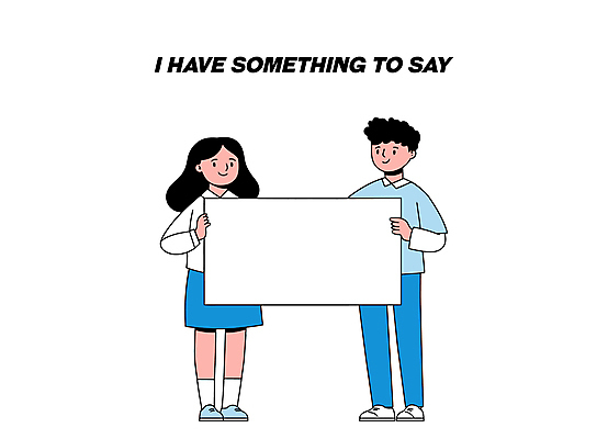 전신 여자 남자 종이 일러스트 미소 들기 성인 두명 성인만 카피스페이스 국내일러스트 AI파일 모션 표정 사람 공백 파일형식 벡터