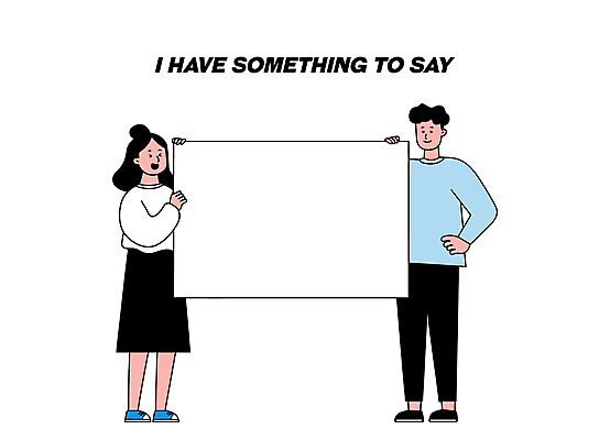 전신 여자 남자 종이 일러스트 미소 들기 성인 두명 성인만 카피스페이스 국내일러스트 AI파일 모션 표정 사람 공백 파일형식 벡터