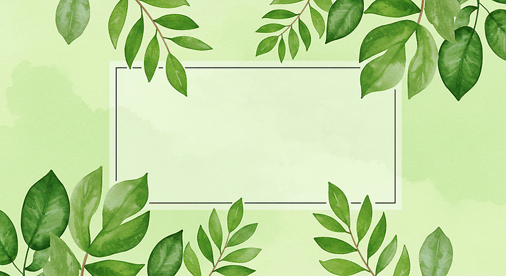 JPG 일러스트 수채화 프레임 사람없음 초록색 풀잎 카피스페이스 국내일러스트 AI일러스트 AI콘텐츠 컬러 잎 공백 풀_식물 파일형식