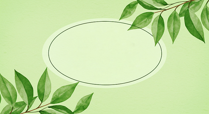 JPG 일러스트 수채화 프레임 사람없음 초록색 풀잎 카피스페이스 국내일러스트 AI일러스트 AI콘텐츠 컬러 잎 공백 풀_식물 파일형식