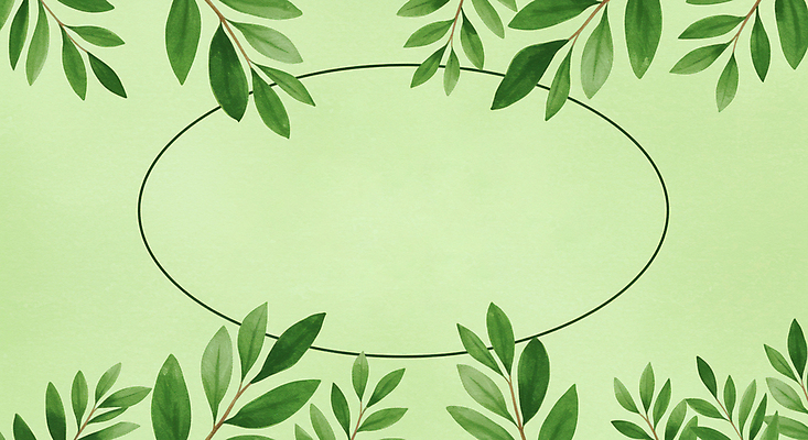 JPG 일러스트 수채화 프레임 사람없음 초록색 풀잎 카피스페이스 국내일러스트 AI일러스트 AI콘텐츠 컬러 잎 공백 풀_식물 파일형식