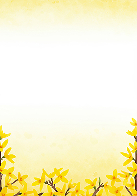 JPG 일러스트 수채화 프레임 사람없음 노란색 봄 나뭇가지 풀잎 개나리 번짐 카피스페이스 국내일러스트 AI일러스트 AI콘텐츠 나무 계절 꽃 컬러 잎 공백 풀_식물 파일형식 효과