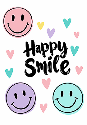 행복 스티커 일러스트 미소 사람없음 하트 심플 이모지 국내일러스트 AI파일 모양 감정 표정 파일형식 벡터