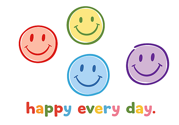 행복 스티커 일러스트 미소 사람없음 심플 이모지 국내일러스트 AI파일 감정 표정 파일형식 벡터