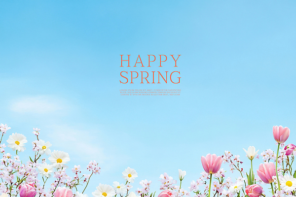 PSD 구름 편집이미지 행복 봄꽃 자연 하늘 사람없음 맑음 풀잎 이미지편집 자연요소 꽃 감정 잎 날씨 봄 풀_식물 생태계 파일형식