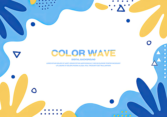 도형 PSD 템플릿 하늘색 백그라운드 곡선 추상 사람없음 파란색 노란색 웨이브 이미지템플릿 선 컬러 무늬 파일형식