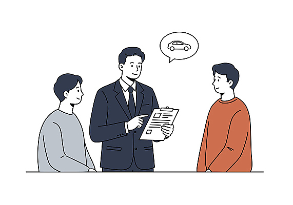 남자 말풍선 일러스트 자동차 설명 미소 들기 정장 상반신 성인 세명 가리킴 직장인 문서 자동차보험 성인남자만 국내일러스트 AI파일 직업 옷 육상교통 모션 표정 사람 손짓 보험 남자만 성인만 파일형식 벡터