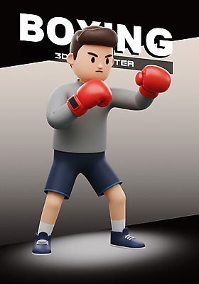 전신 PSD 편집이미지 남자 3D캐릭터 한명 성인 3D 권투 회색 권투글러브 권투선수 성인남자한명만 이미지편집 편집3D 캐릭터 1 컬러 운동선수 사람 격투기 글러브 디지털합성 남자한명만 성인남자만 파일형식