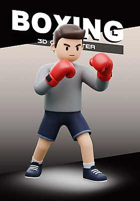 전신 PSD 편집이미지 남자 3D캐릭터 한명 성인 3D 권투 회색 권투글러브 권투선수 성인남자한명만 이미지편집 편집3D 캐릭터 1 컬러 운동선수 사람 격투기 글러브 디지털합성 남자한명만 성인남자만 파일형식