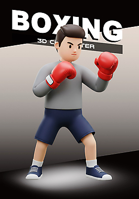 전신 PSD 편집이미지 남자 3D캐릭터 한명 성인 3D 권투 회색 권투글러브 권투선수 성인남자한명만 이미지편집 편집3D 캐릭터 1 컬러 운동선수 사람 격투기 글러브 디지털합성 남자한명만 성인남자만 파일형식