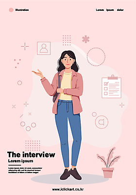 전신 여자 화분 분홍색 일러스트 비즈니스 한명 서기 성인 인터뷰 서류판 성인여자한명만 국내일러스트 AI파일 1 컬러 모션 사람 사무용품 여자한명만 성인여자만 파일형식 벡터