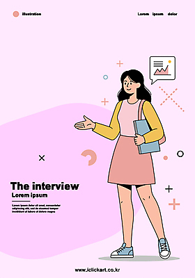 전신 여자 분홍색 말풍선 일러스트 비즈니스 그래프 한명 서기 들기 성인 책 가리킴 인터뷰 성인여자한명만 국내일러스트 AI파일 1 컬러 모션 사람 손짓 여자한명만 성인여자만 파일형식 벡터