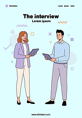 전신 여자 남자 하늘색 일러스트 비즈니스 회의 대화 서기 들기 성인 두명 태블릿 인터뷰 성인만 국내일러스트 AI파일 모션 말하기 사람 파란색 전자제품 스마트기기 파일형식 벡터