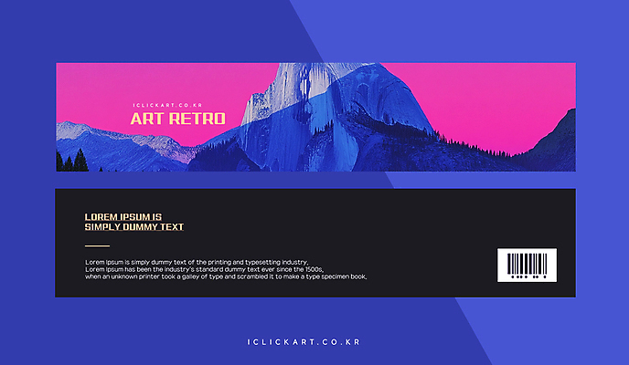 템플릿 배너템플릿 가로배너 산 그림자 미술 사람없음 파란색 컬러풀 그림 복고 바코드 이미지템플릿 AI파일 배너 컬러 문화예술 가로 파일형식 벡터
