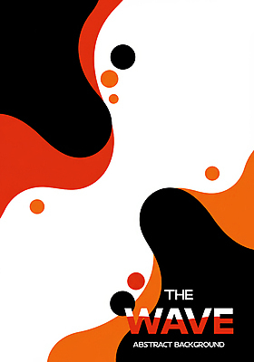 도형 PSD 템플릿 백그라운드 추상 사람없음 검은색 주황색 웨이브 기하학 이미지템플릿 컬러 무늬 파일형식