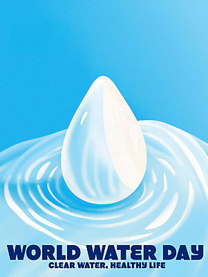 PSD 물결 캠페인 하늘색 일러스트 사람없음 물 자연보호 물방울 세계물의날 국내일러스트 자연요소 자연 파란색 보호 파일형식 법정기념일