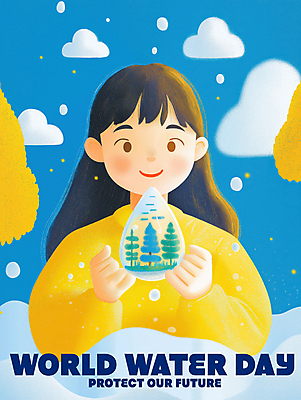 PSD 구름 여자 어린이 캠페인 일러스트 하늘 한명 미소 들기 소녀 상반신 물 자연보호 물방울 세계물의날 소녀한명만 국내일러스트 자연요소 1 모션 자연 표정 사람 보호 여자한명만 소녀만 파일형식 법정기념일