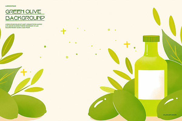 PSD 백그라운드 잎 일러스트 건강 사람없음 초록색 반짝임 올리브오일 올리브 오일병 미니멀 국내일러스트 식물 열매 컬러 모션 기름_음식 파일형식