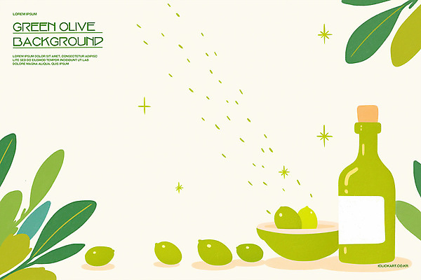 PSD 그릇 백그라운드 잎 일러스트 건강 사람없음 초록색 반짝임 올리브오일 올리브 오일병 미니멀 국내일러스트 식물 식기 열매 컬러 모션 기름_음식 파일형식