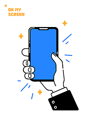 손 일러스트 들기 신체부위 반짝임 스마트폰 잡기 심플 국내일러스트 AI파일 모션 사람 핸드폰 스마트기기 파일형식 벡터