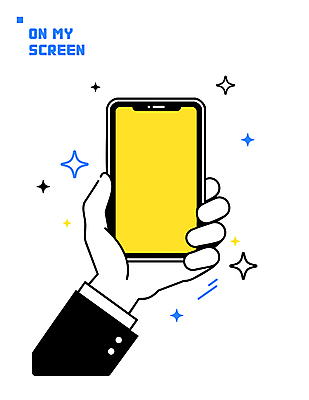 손 일러스트 들기 신체부위 반짝임 스마트폰 잡기 심플 국내일러스트 AI파일 모션 사람 핸드폰 스마트기기 파일형식 벡터